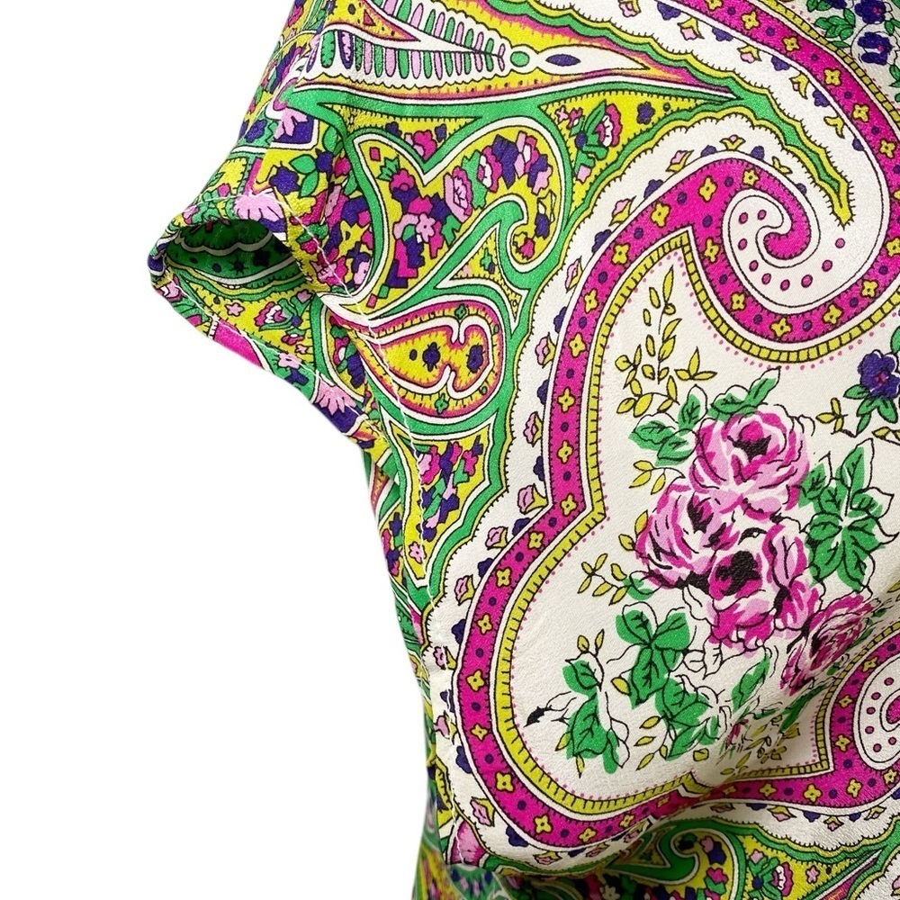 Maeve Silk Floral Print Women's Top - Picture 5 of 13